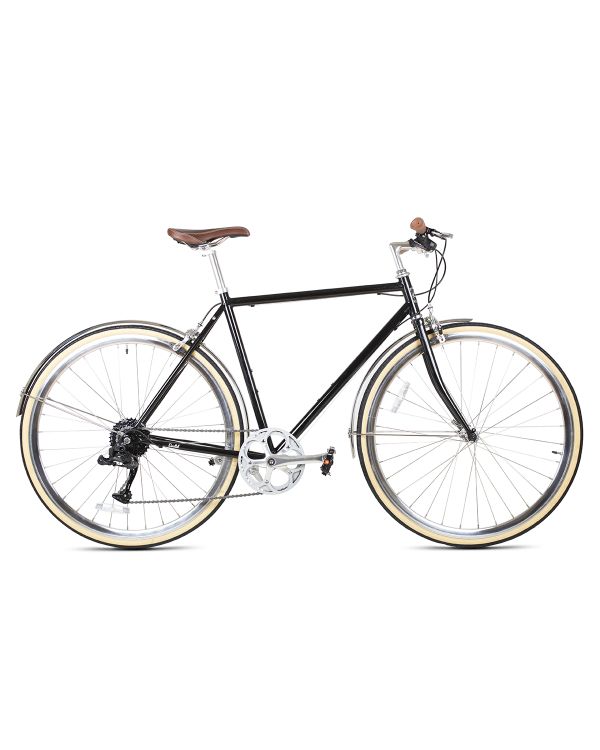 6KU Odyssey 8spd City Bike - Delano Black