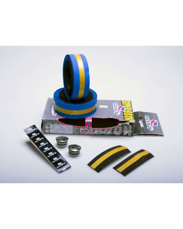 Gist Superibbon dual coloured handlebar tape set (blue to black)