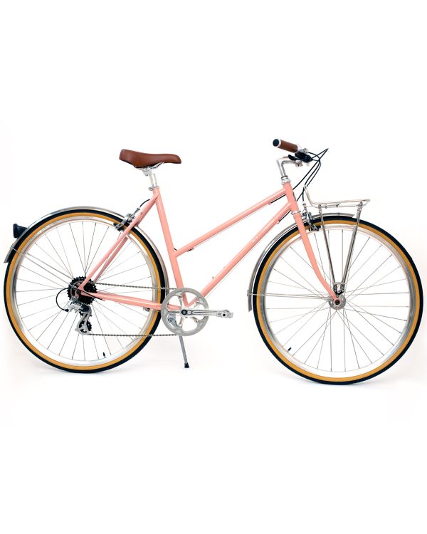 BLB Butterfly 8spd Town Bike - Dusty Pink