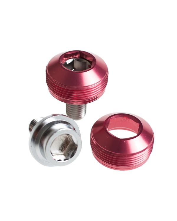 BLB Alloy Cup Crank Bolts - Pink