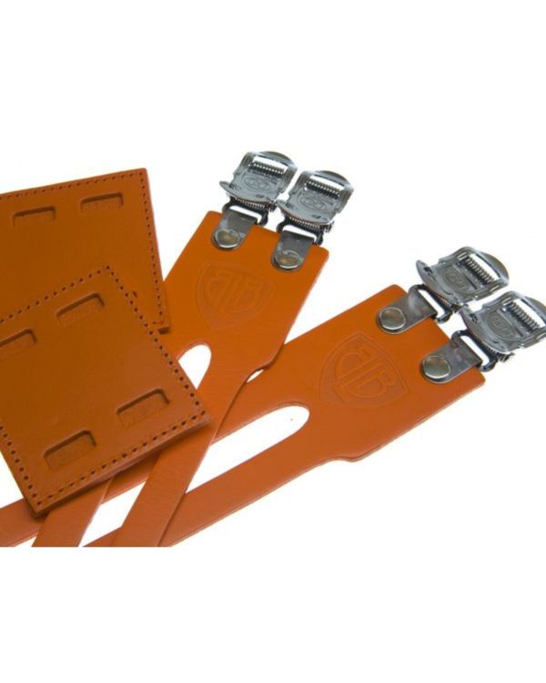 BLB DBL Leather Toe straps Honey Brown